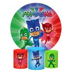 PJ Mask Backdrop, Pillow Style with Strong Zipper 