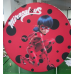  Miraculous Ladybug Backdrop, Pillow Style with Strong Zipper 