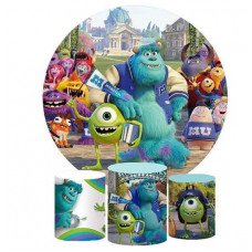 Monsters University Backdrop, Pillow Style with Strong Zipper 