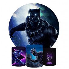 Black Panther Backdrop, Pillow Style with Strong Zipper 