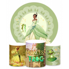 Tiana Princess Backdrop, Pillow Style with Strong Zipper 