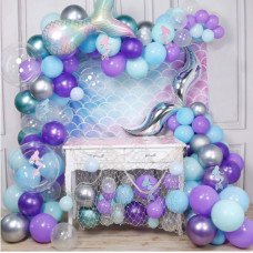 Mermaid Birthday Party Decorations Balloons