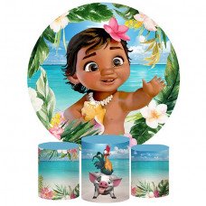 Moana Baby Backdrop, Pillow Style with Strong Zipper 