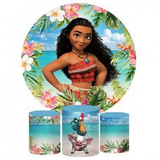 Moana Backdrop, Pillow Style with Strong Zipper 