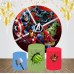 Avengers Happy Birthday Round Backdrop, 6.5ft Princess girls theme round party decor fabric backdrop 