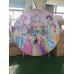 Disney Princess Backdrop, Pillow Style with Strong Zipper 