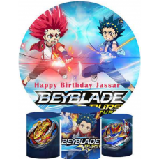 Beyblade  Backdrop, Pillow Style with Strong Zipper 