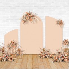 Nude Chiara Arched Frame with Printed Tension Fabric Cover (4.8*3ft  7*4ft  6.5*3ft)