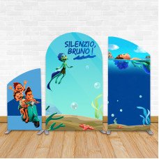 Silenzio Bruno Arched Wall Arch Backdrop with Frames 