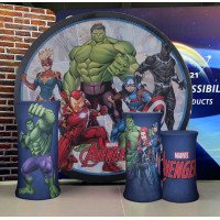 Avengers Backdrop, Pillow Style with Strong Zipper 