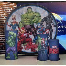 Avengers Backdrop, Pillow Style with Strong Zipper 