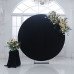 6.5ft Deluxe Black Velvet Backdrop, Pillow Style with Strong Zipper (with frame)